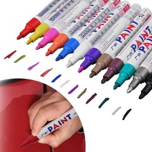 Colorful Waterproof pen Car Tyre Tire Tread CD Metal Permanent Paint markers Graffiti Oily Marker Pen Marcador Caneta Stationery 2024 - buy cheap