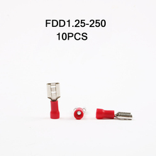 FDD1.25-250 Female Insulated Electrical Crimp Terminal Connectors Cable Wire Connector 10PCS/Sets 2024 - buy cheap