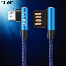 Micro USB Cable OLAF 2.4A Braided Fast Charge USB Cable for Samsung Xiaomi LG Tablet Android Mobile Phone USB Charging Cord 2024 - buy cheap
