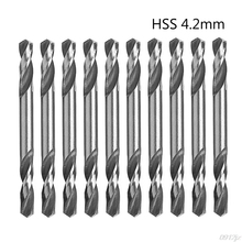 10 шт. 4,2 мм HSS спиральные сверла с двойным концом сверла Сверла спиральные инструменты высокоскоростные стальные силовые сверла 2024 - купить недорого
