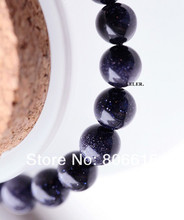 12mm 64pcs cordões redondos pedra goldstone-azul, joias de fios soltos com pedra natural, miçangas semipreciosas 2024 - compre barato