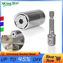 Y Universal Torque Wrench Head Set Socket Sleeve 7-19 9-27 11-32mmPower Drill Ratchet Bushing Spanner Key Magic Multi Hand Tools 2024 - compre barato