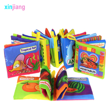 Soft Cloth Books Toddler Quiet Book Fruit Animals Vegetables Books For Kids Early Learning Educational Toys for Kids 2024 - buy cheap