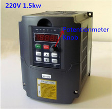 Free Shipping Variable Frequency Drive VFD Inverter 1.5KW 2HP 220V 7A 1.5kw inverter 2024 - buy cheap