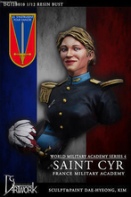 1/12 Scale Unpainted Resin bust Saint Cyr France military academy Female officer collection bust 2024 - buy cheap