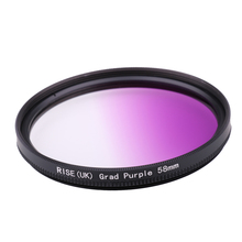 Camera Filter 58mm Gradual Purple Color lens Filter for Nikon D3100 D3200 D5100 SLR Camera lens 2024 - buy cheap