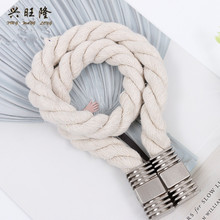 2Pcs Cotton Curtain Hooks Magnetic Tie Backs Straps Tassel Brush Hanger Coat Hat Curtain Holdback Curtain Accessories Hook Decor 2024 - buy cheap