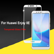 1 piezas ultrafina de color blanco negro protector de pantalla completa de vidrio templado para Huawei Enjoy 8E protector de pantalla película de vidrio 2024 - compra barato