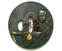 Protector de aleación SAMURAI tsuba japonés para KATANA espada WAKIZASHI TANTO @ 2406 2024 - compra barato