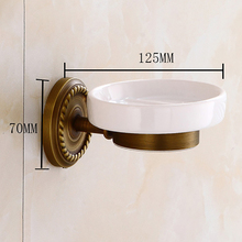 Punch-free Antique Soap Dishes European Home Hotel Bathroom Retro Brass Soap Holder Tray Hardware Accessories 2024 - buy cheap