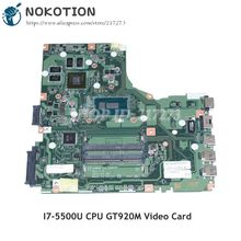 NOKOTION  For Acer aspire E5-473 Laptop Motherboard A4WAB LA-C341P I7-5500U CPU DDR3L GT920M Video Card 2024 - buy cheap