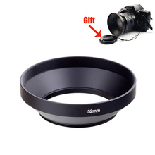 Metal Lens Hood Wide-Angle 49mm 52mm 58mm 55mm 62mm 67mm 72mm 77mm 82mm Screw-in Lente Protect + Lens Cap For Canon Nikon Sony 2024 - buy cheap