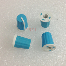 50pcs Half axle potentiometer blue Rubber knob / indicator 270 degree / mixer / appliance / instrument adjustment knob/16*19mm 2024 - buy cheap