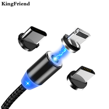 KingFriend Магнитный Micro USB кабель для iPhone Xiaomi Type-c магнитное зарядное устройство для Samsung адаптер USB Type C кабели для мобильных телефонов 2024 - купить недорого