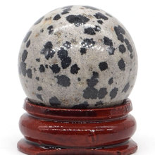 Natural Dalmation Jasper Ball Mineral Quartz Sphere Hand Massage Crystal Ball Healing Feng Shui Home Decor Accessory 30mm 2024 - buy cheap