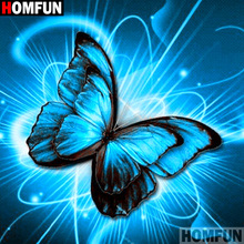 HOMFUN Full Square/Round Drill 5D DIY Diamond Painting "Light butterfly" 3D Diamond Embroidery Cross Stitch Home Decor A19775 2024 - buy cheap