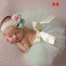 Baby Girls Tutu Skirt Designer Pettiskirt Skirt Photography Props Infant Toddler cloth Costume Outfit with flower Headband TS025 2024 - buy cheap