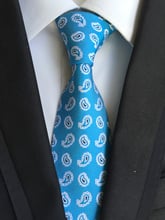 Gravata caxemira clássica masculina de 8 cm, novo design, gravata de pescoço 2024 - compre barato