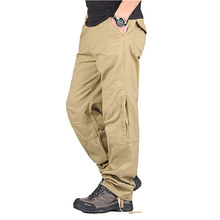 Мужские камуфляжные брюки-карго, модные армейские брюки-карго, повседневные военные комбинезоны высокого качества, длинные брюки большого размера 40 2024 - купить недорого