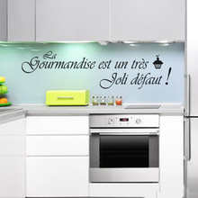 French cuisine stickers vinyl wall applique murals wallpaper art kitchen decals wallpaper home decoration house decorationDW0627 2024 - buy cheap