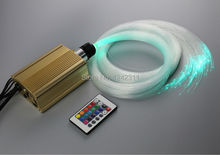 DIY optic fiber light kit RGB led ceiling light 16W IR remote optical fiber night light 2024 - buy cheap