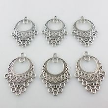 Pendiente de plata tibetana/conector de collar, 24 piezas, colgantes, 24x31mm, accesorios de joyería 2024 - compra barato
