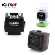 Viltrox-Adaptador de Flash inalámbrico FC-7SN, disparador óptico esclavo, sincronización de PC para Canon, Nikon, Pentax, cámara Minolta 2024 - compra barato