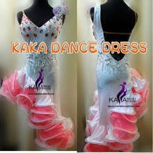 New Competition Latin dance dress,tango salsa samba dance dress,latin dance wear,KAKA-L130302 2024 - buy cheap