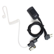 2 pinos ptt mic covert tubo acústico fone de ouvido para motorola ep450 ep350 rádio em dois sentidos walkie talkie 2024 - compre barato