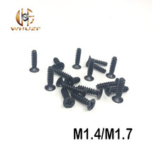 1000Pcs M1.4/M1.7 Carbon Steel Phillips Cross Countersunk Flat head tail tapping screws computer bolts Black 2024 - buy cheap