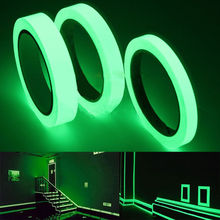 10m/rolo auto-adesivo fluorescente torneira fita luminosa escura brilho decoração para casa festa diy suprimentos de emergência logotipo acessórios 2024 - compre barato