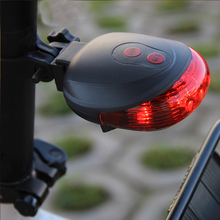 Hot Sale Waterproof Bicycle Light Bike Cycling Lights  (5LED+2Laser) Bike Taillight Safety Warning Light Bicycle Rear Tail Lamp 2024 - buy cheap