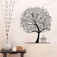 Book Composition Tree Removable Wall Stickers for Nursery Kids Reading Room Vinyl Wall Decals Living Room Art Poster TA474 2024 - buy cheap