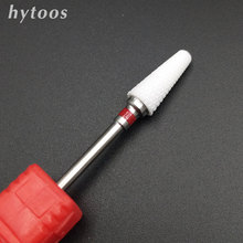 HYTOOS Ceramic Cone Nail Drill Bit 3/32" Rotary Burr Bits For Manicure Pedicure Tools Nail Drill Accessories Milling Cutter 2024 - buy cheap