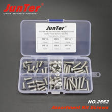 60pcs M5 (5mm)  A2 Stainless Steel ISO7380 Button Head Allen Bolts Hexagon Socket Screws Assortment Kit NO.2552 2024 - buy cheap