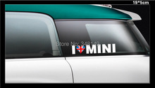 Aliauto Car-Styling I lOVE MINI Reflective Car sticker and decals Accessories for mini cooper Countryman R50 R52 R53 R58 R56 2024 - buy cheap