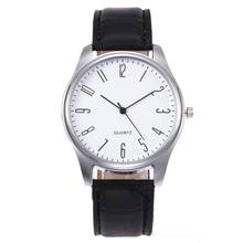 Часы наручные B50 Мужские кварцевые, роскошные модные простые деловые, с кожаным ремешком 2024 - купить недорого