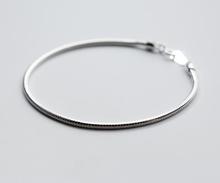 1pc 2MM 100% Real. 925 Sterling Silver Fine Jewelry SnakeBone chain Bracelet  GTLS504 2024 - buy cheap