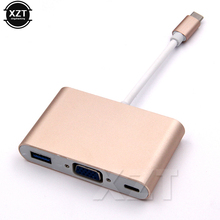 High Quality USB 3.1 Type-C to VGA/ USB3.0/ Type C Adapter Converter Cable USB 3.0 Hub Converter Charger Adapter 2024 - buy cheap