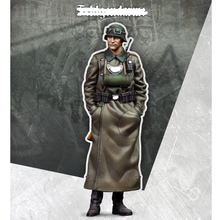 Oficial de la Segunda Guerra Mundial 1/35, soldado modelo de resina GK, equipo de la Segunda Guerra Mundial, sin montar y kit sin pintar 2024 - compra barato