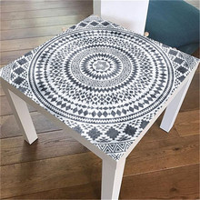Adesivo de mesa de mandala à prova d'água, adesivo de pvc para mesa de cafeteria, acessórios de decoração caseira para artesanato diy 2024 - compre barato