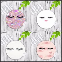 Mairuige Pink Series Wave point eyelashes cute High Speed New Locking edge Mousepad 20x20cm 22x22cm diameter Round Mouse pad 2024 - buy cheap
