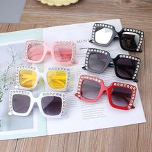 Luxury Rhinestone Kids Sunglasses Square Sun Glasses Children Baby Sunglasses Boys Girls Oculos De Sol Feminino 2024 - buy cheap