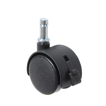 1/1.5/2.0 inch universal wheel Nylon plunger caster With brake Furniture bookcase plastic wheel 5pcs 2024 - buy cheap