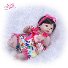 Силиконовые куклы-Младенцы NPK, 48 см, милая кукла-младенец, одежда, милая детская кукла-младенец, 19 дюймов, популярный подарок на день рождения для детей 2024 - купить недорого