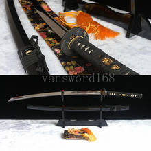 Свободная подставка + Ручная ковка 1095 из высокоуглеродистой стали японский самурайский меч катана Полный Клинок 2024 - купить недорого