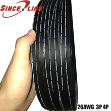 10 Meters 26awg Wire Super Soft 3P 4P Silicone Cable High Temperature Parallel Cable Black White Copper Wire flexible Line 2024 - buy cheap
