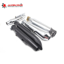 Alconstar-silenciador de escapamento universal para motocicletas, retrô, vertical, apto para harley bobber, chopper, cafe racer 2024 - compre barato