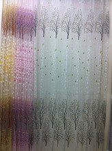 CS 70 envío gratuito diseño floral rústico tela de cortina transparente tela de tul tela de cortina de la Oficina del hogar telas de tela ligera a cuadros material de hotel 2024 - compra barato