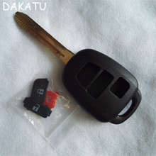 Запасной автомобильный пульт DAKATU, корпус для нового пульта дистанционного управления Toyota 2012 Camry, 3 кнопки с красной кнопкой 2024 - купить недорого